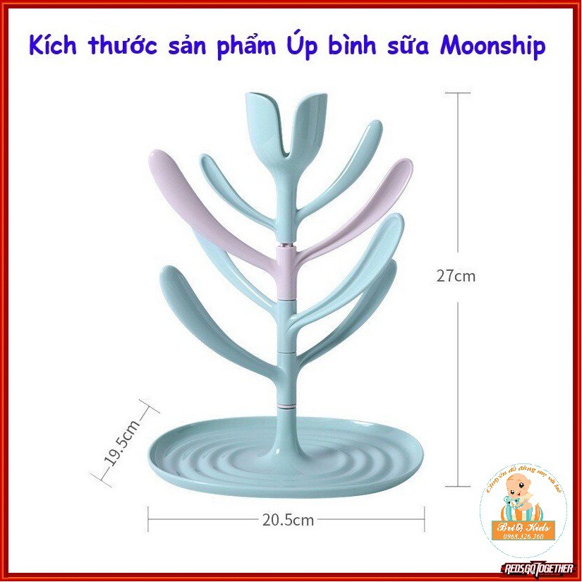 Khay úp bình sữa, giá úp bình sữa hình cây siêu xinh