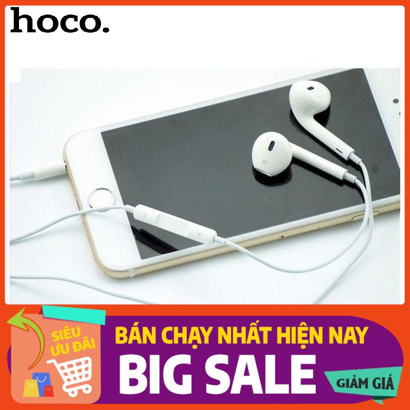 Tai nghe Hoco M1 Jack 3.5mm tích hợp Mic và nút chỉnh Volume cho iOS & Android