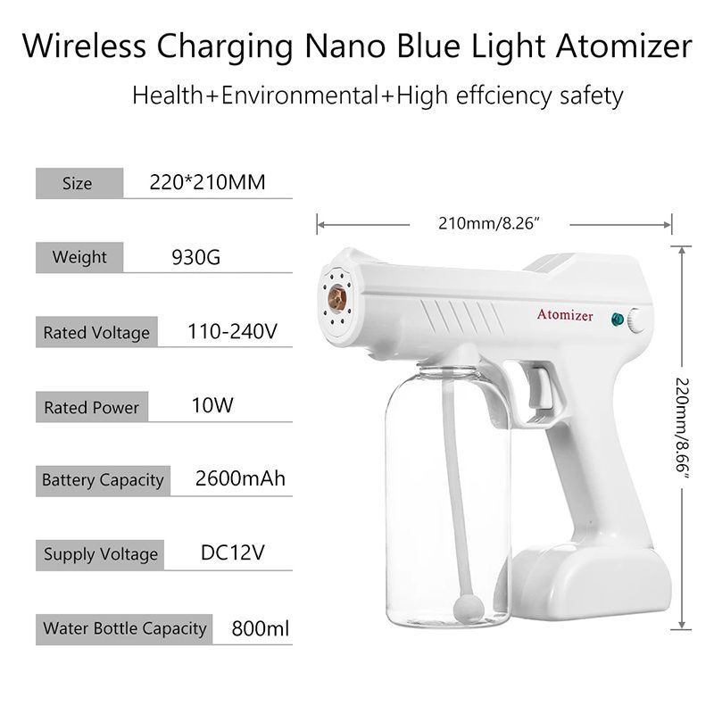 [bán sỉ]Máy khử khuẩn,Súng khử trùng nano Atomizer thế hệ mới an toàn không độc hại