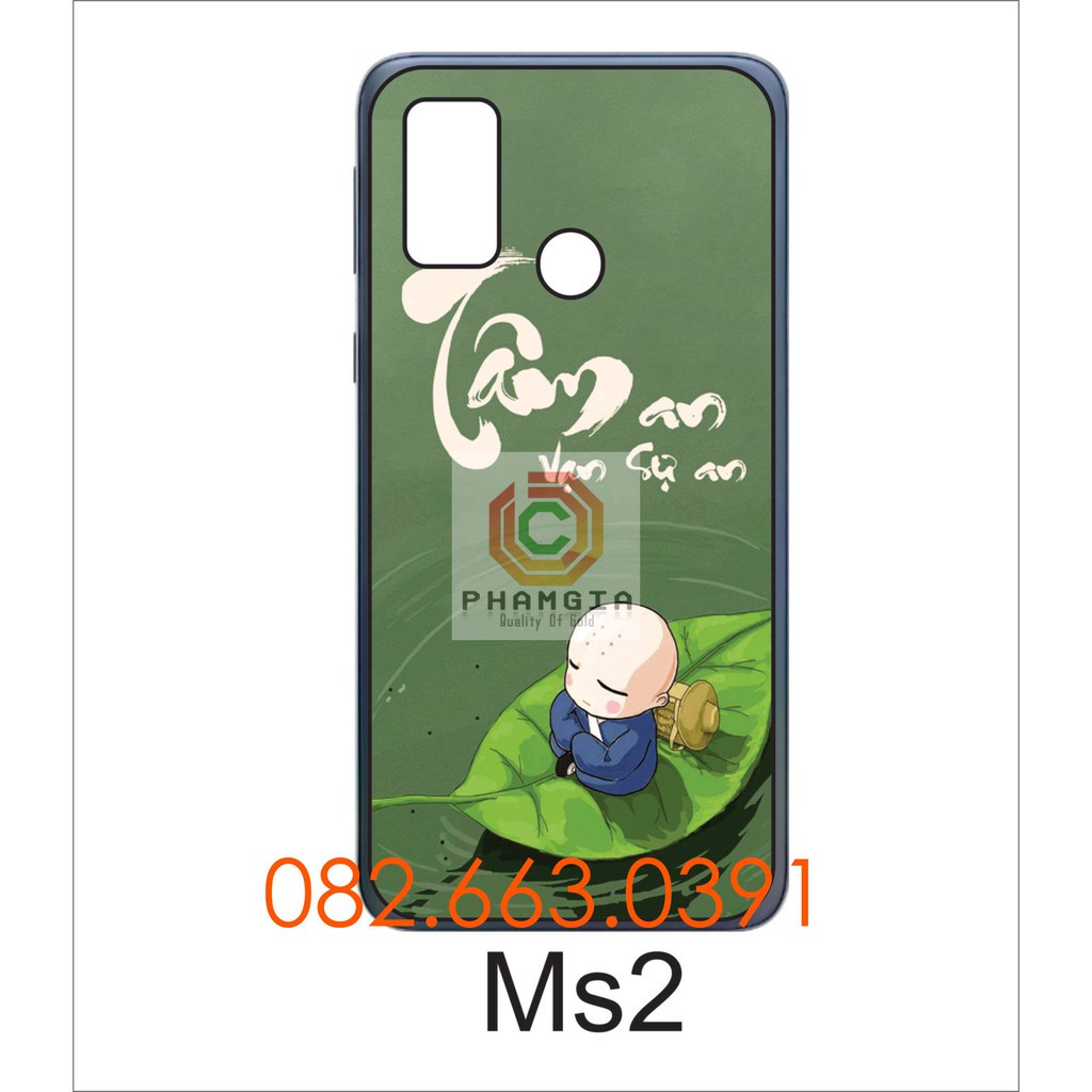 Ốp lưng Vsmrt Joy 4 dẻo in hình thư pháp hoa sen, chú tiểu đẹp