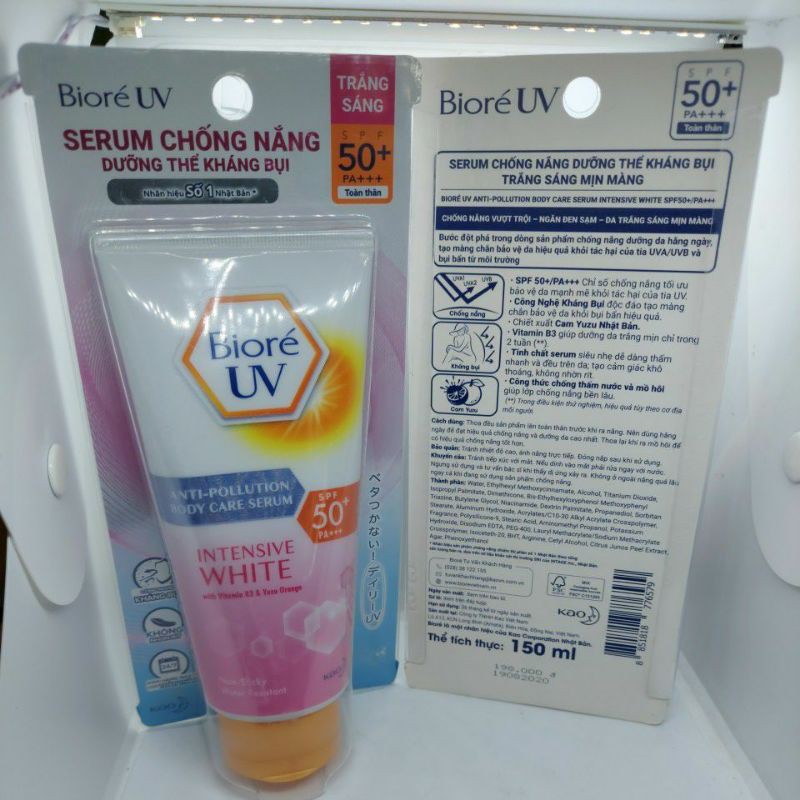 BIORE' UV ANTI- POLLUTION BODY CARE SERUM CHỐNG NẮNG