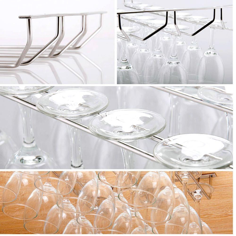 Giá Đỡ Ly Rượu Gắn Dưới Tủ Tiện Lợi