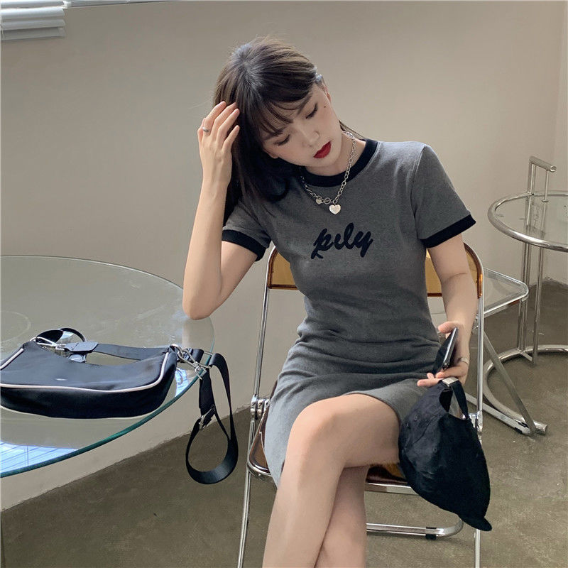 Đầm Thun Ngắn Tay Ôm Dáng Thời Trang Dành Cho Nữ