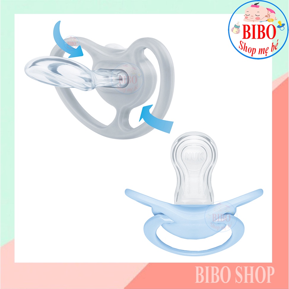 [Chính Hãng] Bộ 2 ti giả chỉnh nha NUK Space Silicone 0-6m, 6-18m, 18-36m