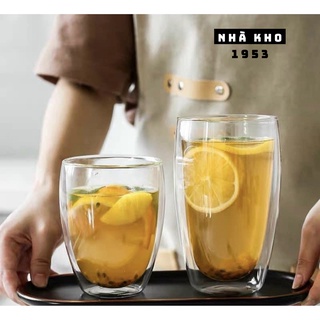[Chính hãng]  Ly thủy tinh 2 lớp cách nhiệt Nova (350ml và 450ml)