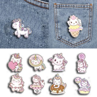 Huy hiệu ngựa thần HHI32 cài áo unicorn balo sticker túi đeo hoạt hình dễ thương idol thần tượng