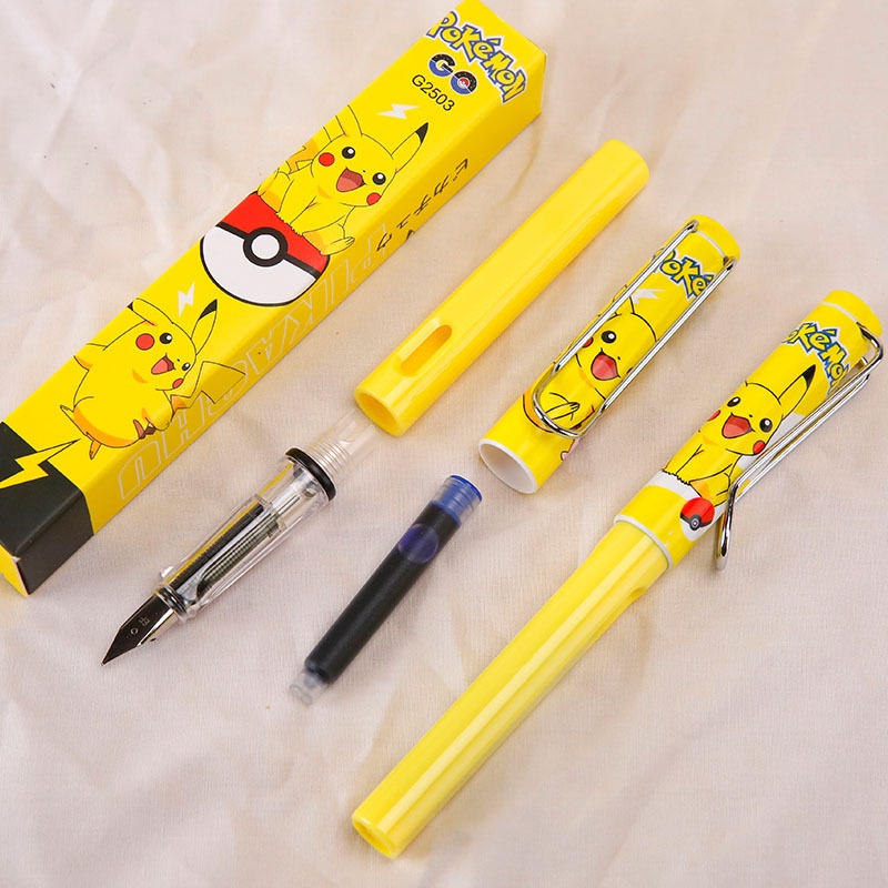 Bút máy học sinh hình Pikachu có hộp