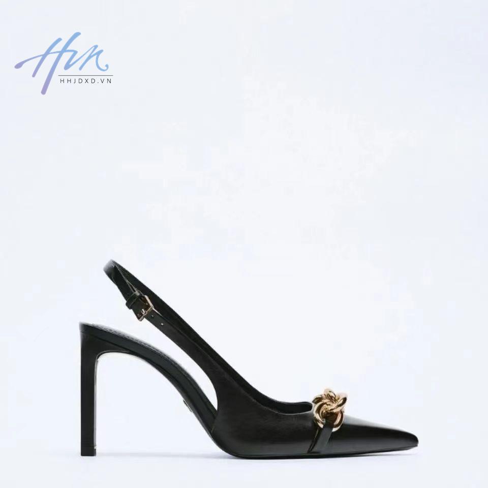 Giày Sandal Cao Gót Hở Ngón Cài Khóa Kim Loại Kiểu Pháp Thời Trang Mùa Hè Dành Cho Nữ 2022