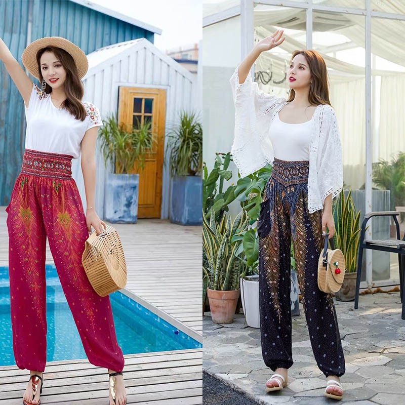 Quần dài Alibaba in hoa văn độc đáo cho nữ tập Yoga | BigBuy360 - bigbuy360.vn