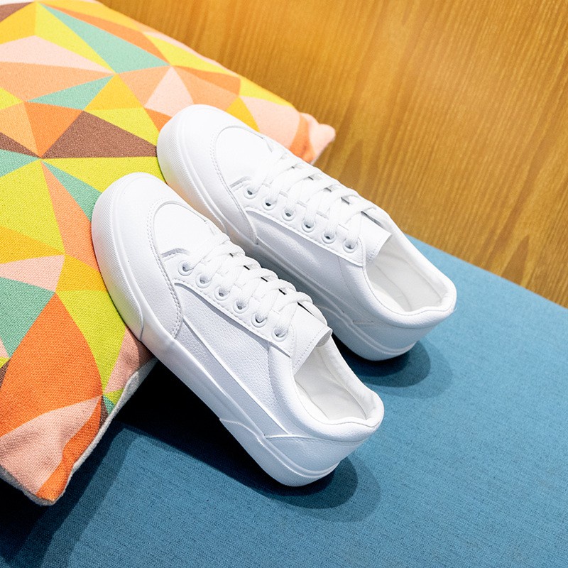 Giày Da Màu Trắng Nữ G22, Giày Thể Thao Sneaker Nữ Đẹp Hàng Cao Cấp | BigBuy360 - bigbuy360.vn