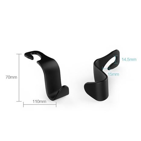 Móc treo đồ ô tô, oto, xe hơi chữ S sau ghế tiện lợi chịu lực tốt