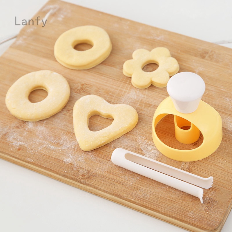 Khuôn làm bánh donut tiện dụng cho nhà bếp tùy chọn kiểu dáng DIY