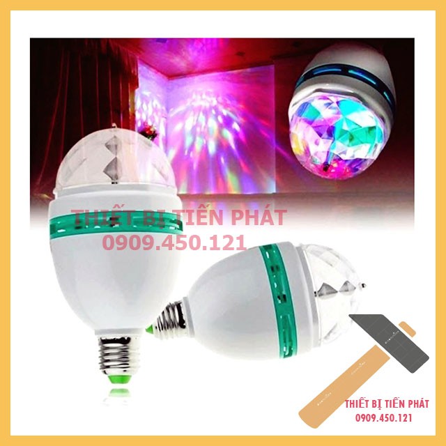 Đèn LED Quả Cầu Xoay 7 Màu Cao Cấp Lung Linh Vũ Trường