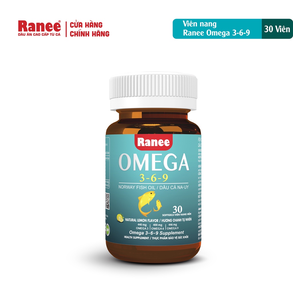 Viên Nang Dầu Cá Ranee Omega 3,6,9 (Hộp 30 viên)