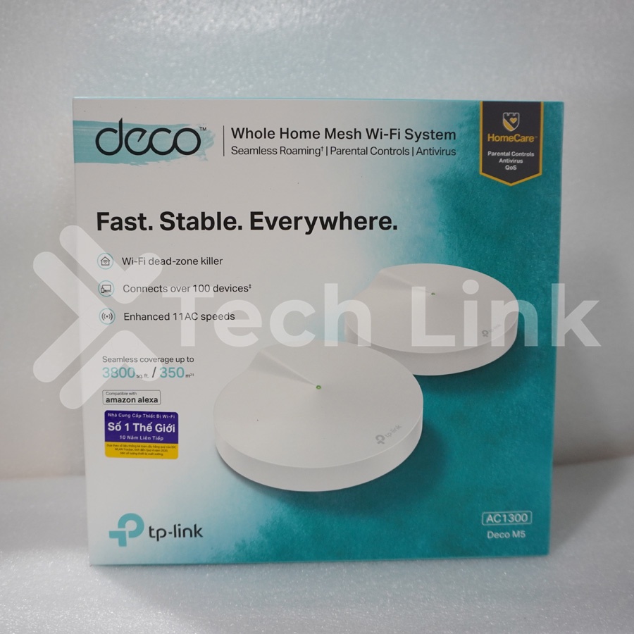 [Hỏa tốc] Hệ Thống Wi-Fi Mesh TP-Link Deco M5 Dành Cho Gia Đình Chuẩn AC1300 | BigBuy360 - bigbuy360.vn