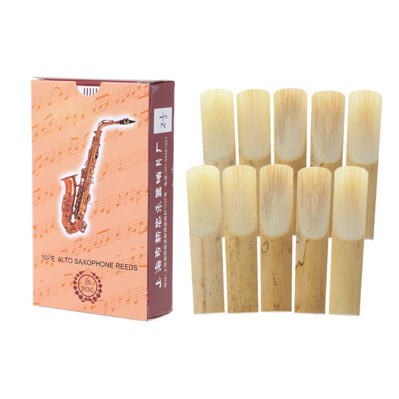 Set 10 lưỡi gà bằng tre 2.5 chuyên dụng cho kèn Saxophone