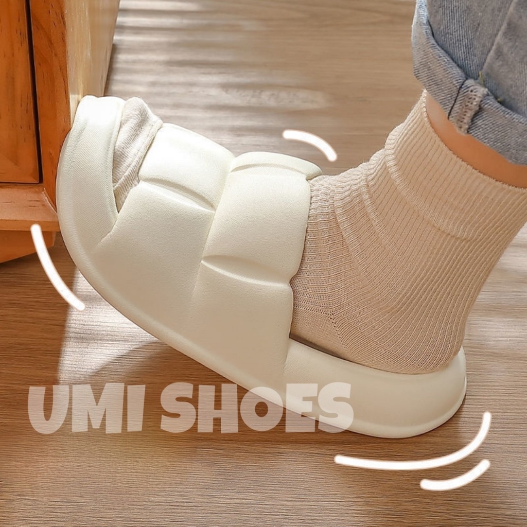 Dép Bánh Mỳ Độn Đế Cao Quai Ngang Nữ OGAK dễ thương đi mưa nước đi học đi chơi đi biển giá rẻ xinh đẹp hot nhẹ