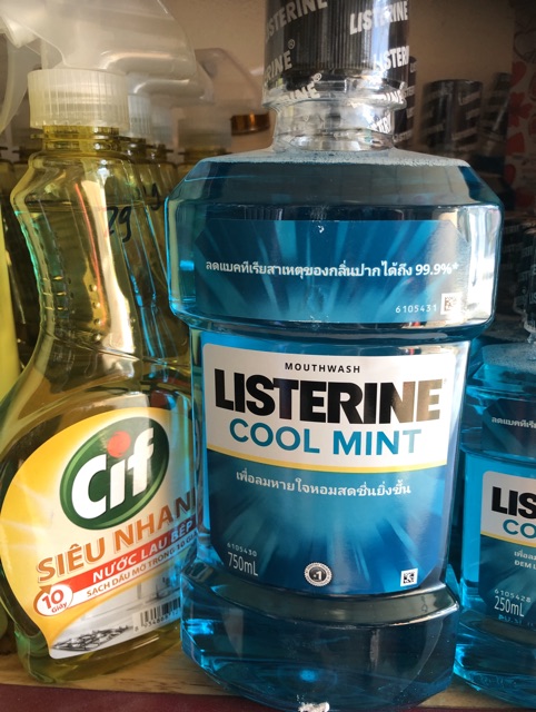 Nước súc miệng Listerine Cool Mint chai 750ml