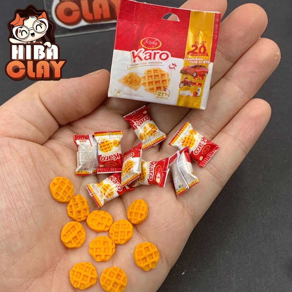 Mô hình gói bánh KARO, Mini Food, đồ ăn tí hon , đồ ăn mini mô hình cho búp bê DIY