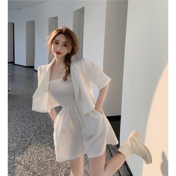 SET JUMPSUIT QUÂY KÈM ÁO VEST