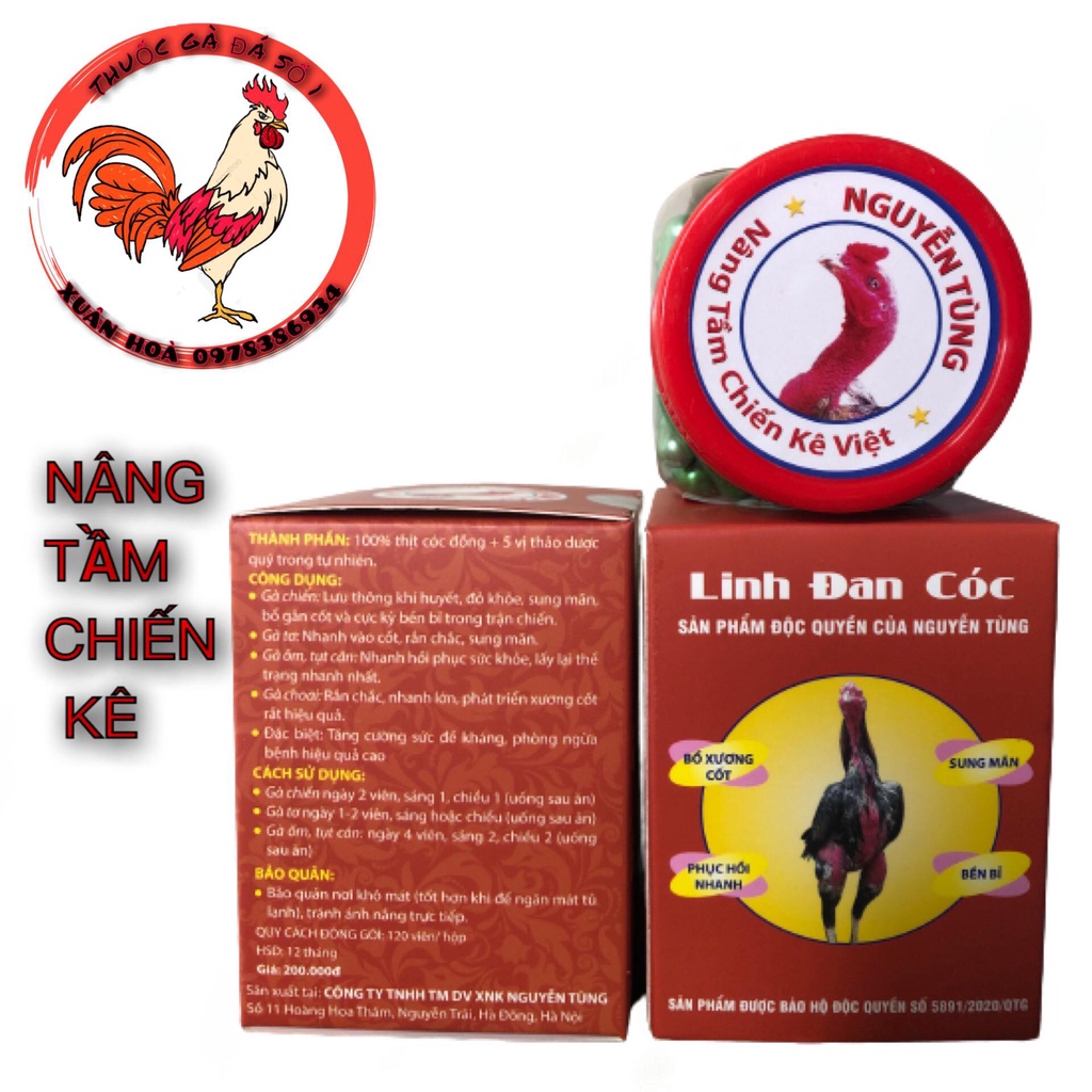 LINH ĐAN CÓC Cho gà Sung Căng Đỏ Khỏe