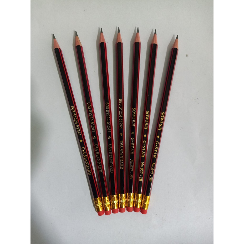 Hộp 12 cây Bút chì đen 027-2B G*STAR