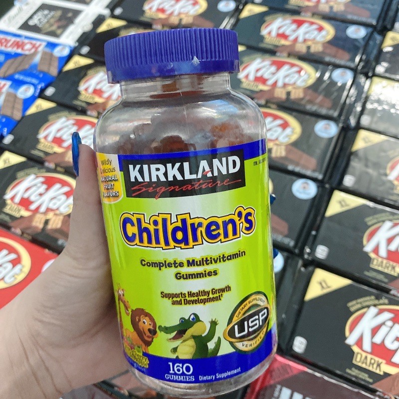 [Date 05/2022] Kẹo dẻo gấu Kirkland Children's Complete Multivitamin Gummies 160 viên