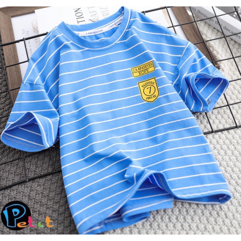 ÁO THUN SỌC SỐ 7 CHO BÉ TRAI