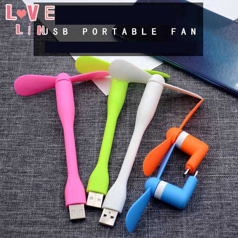 【Lovelin】USB small fan custom mobile phone summer portable electric student handheld charging treasure mini electric fan wholesale