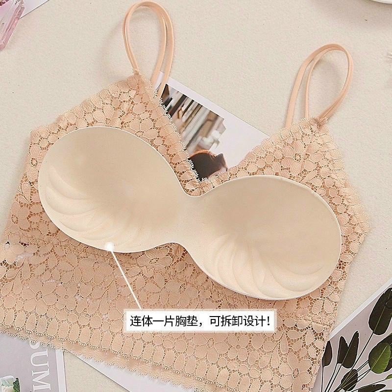 Áo ren hai dây có mút ngực(si)