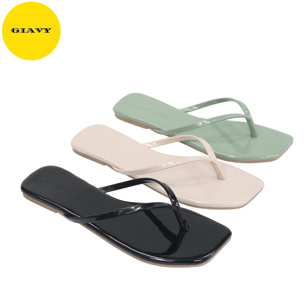 Dép kẹp nữ quai mảnh mũi vuông thời trang NK1000 - GIAVY