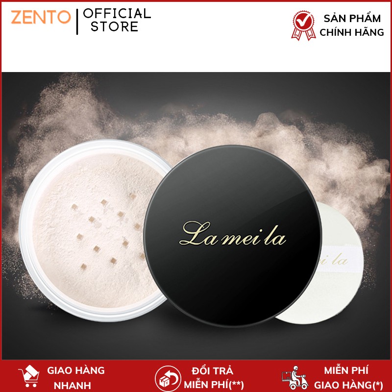 Phấn phủ kiềm dầu Lameila dạng bột siêu mịn màu tự nhiên phấn trang điểm sáng da ZENTOP