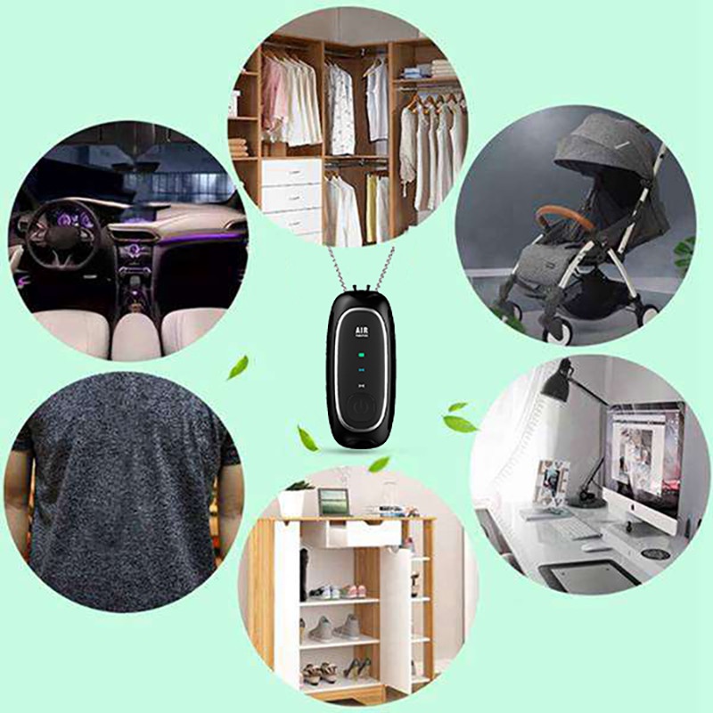 Máy làm mát không khí KAXOE kích thước nhỏ đeo cổ sử dụng cá nhân ion không bức xạ
