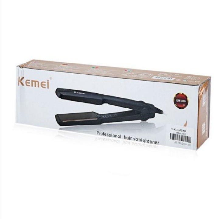 Máy Là Duỗi Thẳng Tóc 4 Mức Nhiệt KEMEI 329-Dụng Cụ Tạo Kiểu,Làm Đẹp, Là Thẳng Tóc