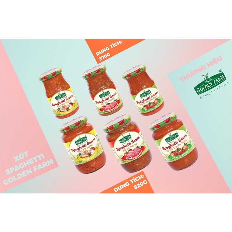 Xốt mì Spaghetti Golden Farm 370g