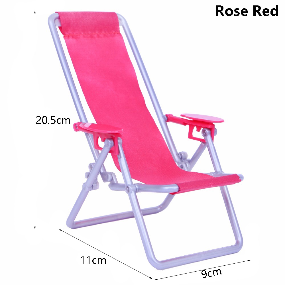 Mô Hình Ghế Dài Bãi Biển Tỉ Lệ 1:6 Có Thể Gấp Gọn Trang Trí Nhà Búp Bê/Sân Vườn/Làm Đồ Chơi Cho Bé