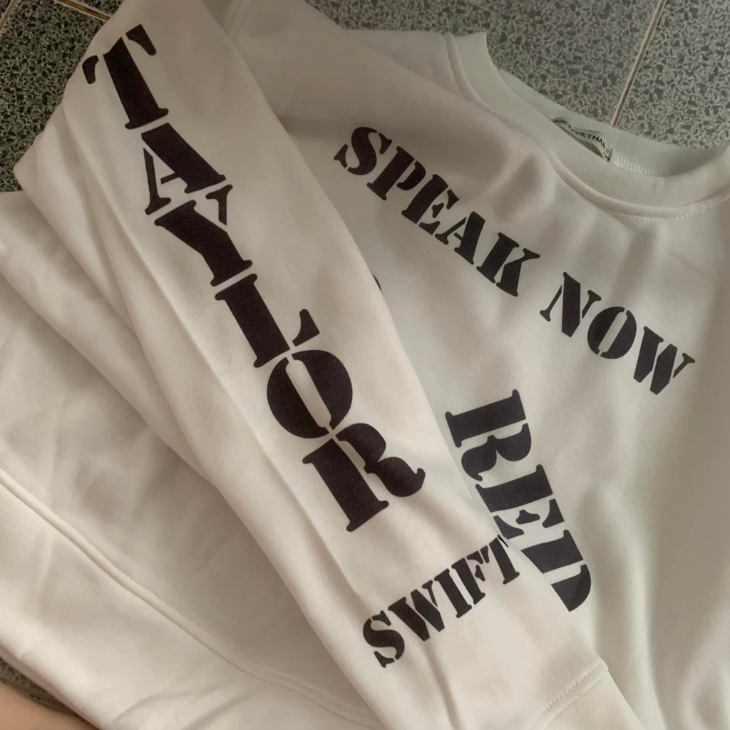 Kèm hình thật - Áo hoodie / sweater Speak Now Red Reputation 1989 Taylor Swift unisex cryaotic10
