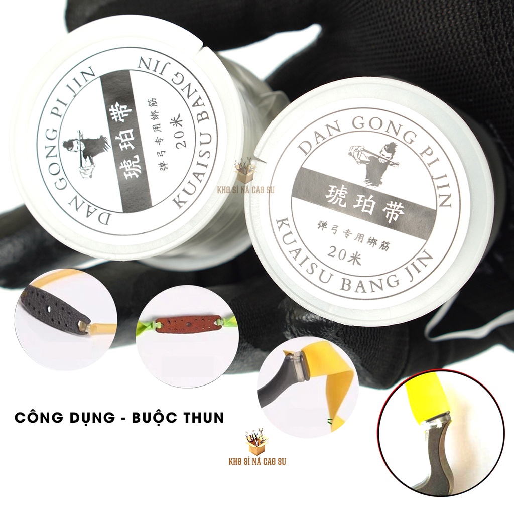 [PHỤ KIỆN NÁ THUN] COMBO 5 CUỘN DÂY BUỘC THUN CHO NÁ CAO SU LOẠI CAO CẤP NHẤT - ĐỈNH CAO TỪ KHO SỈ NÁ CAO SU