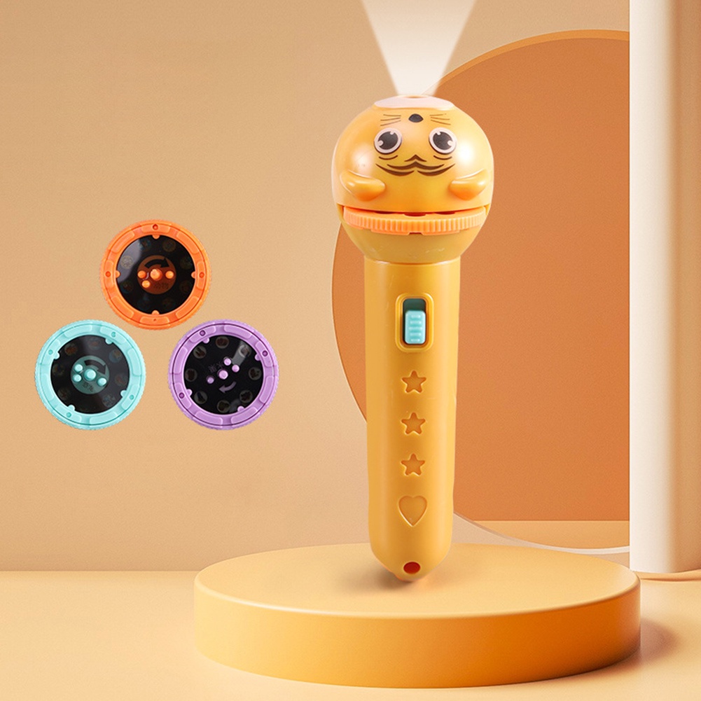 Đèn Pin Chiếu Hoạt Hình Vui Nhộn Cho Bé