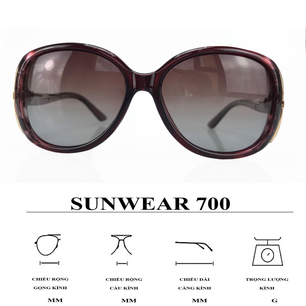 Kính Mát Thời Trang Bảo Vệ Mắt Thương Hiệu OURESS SUNWEAR 700