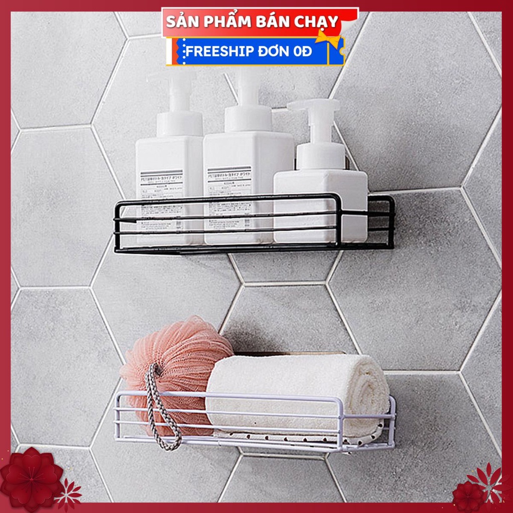 #Giá Khay Để Đồ Đa Năng Phòng Tắm KHUNG LƯỚI Kim Loại H4 Size Dài 27X11Cm CDS1618