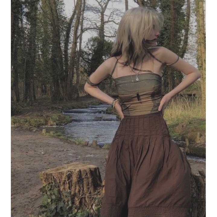 2hand chân váy xô phong cách fairy, grunge