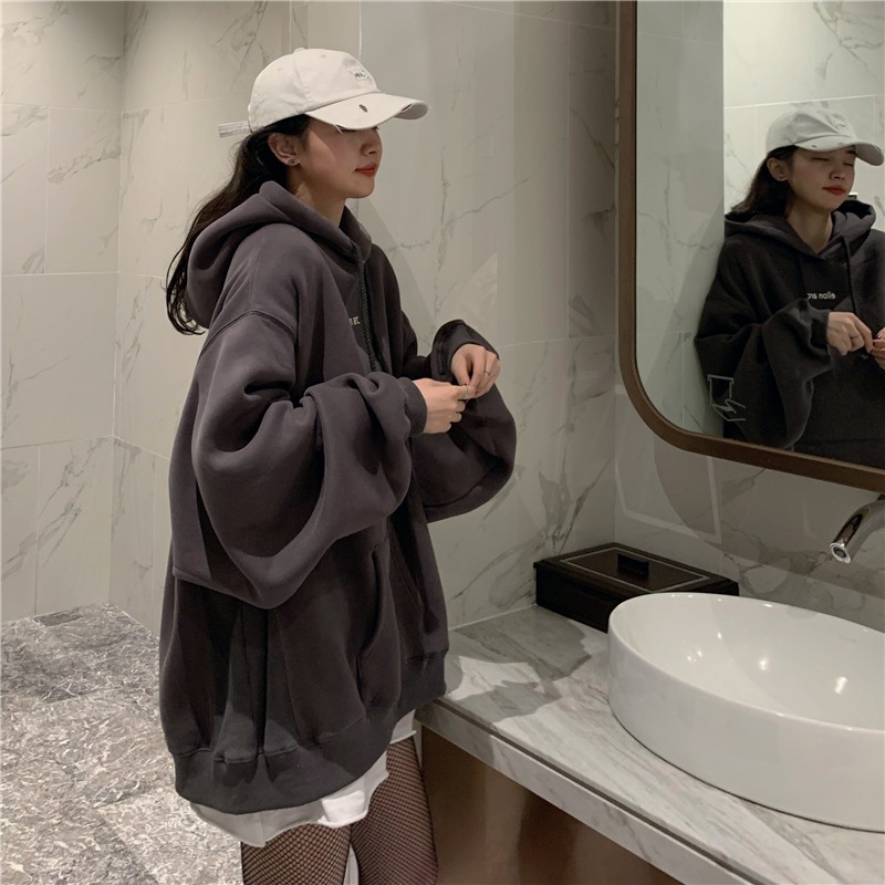 Áo hoodie nỉ nữ big size thời trang ulzzang hàn quốc, Áo hoodie nữ form rộng nỉ bông có mũ thời trang học sinh sinh viên | BigBuy360 - bigbuy360.vn
