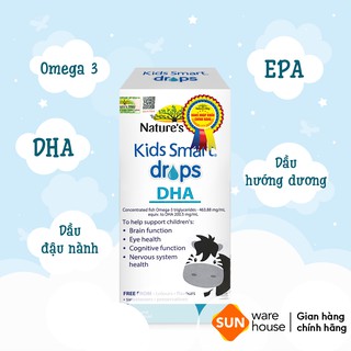 DHA Nature's Way Kids Smart Drops DHA Dạng Giọt Giúp Tăng IQ, Phát Triển Não Bộ Cho Bé 20ml