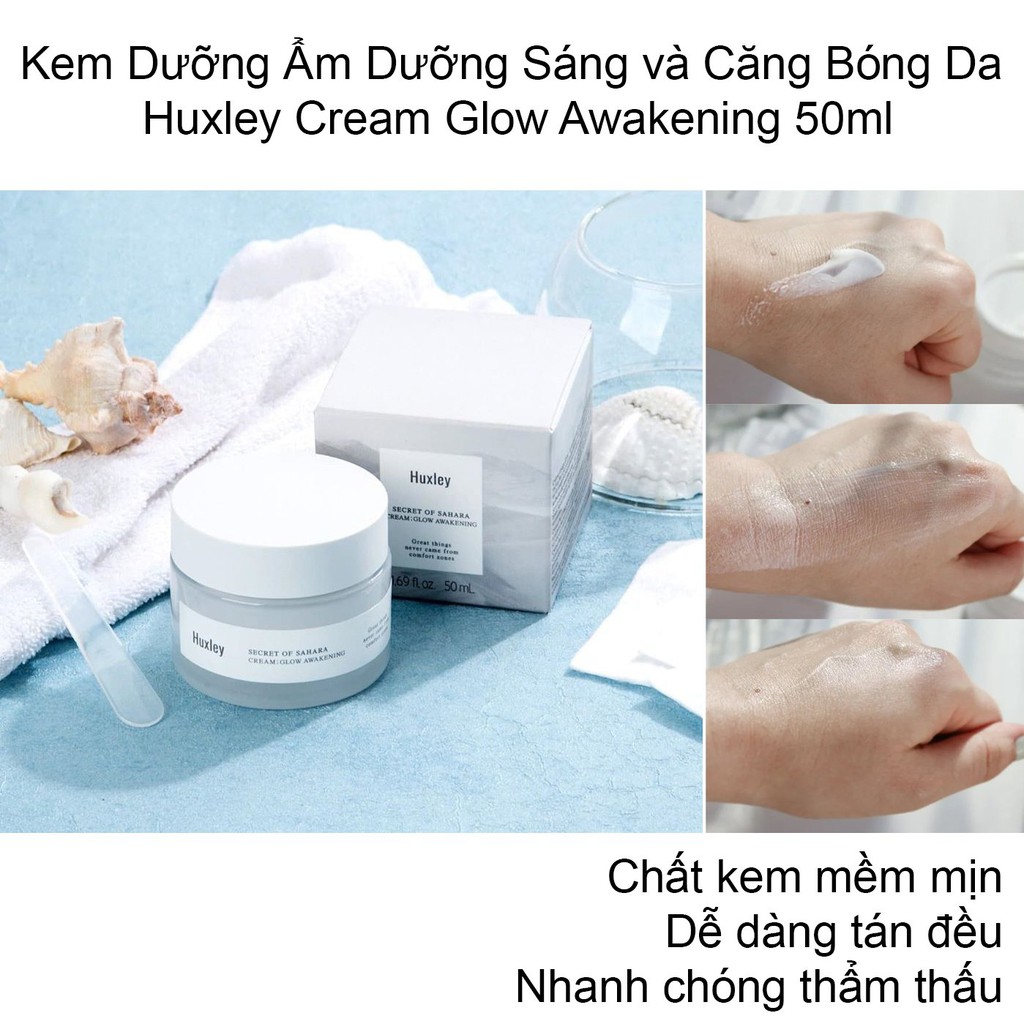 Kem Dưỡng Trắng Da Huxley Cream Glow Awakening 50ml