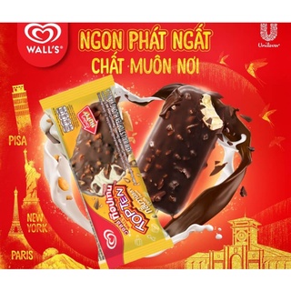 [SHIP HỎA TỐC] Kem Wall's Topten Vani/Socola cây 56g