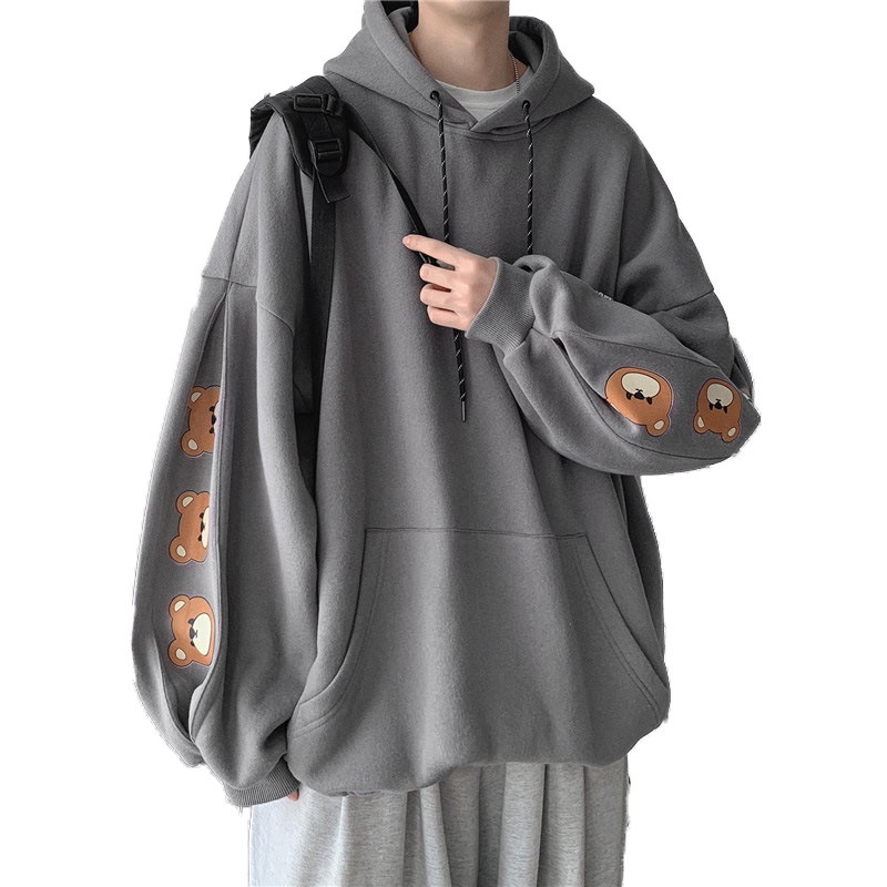 Áo Hoodie Dáng Rộng Phong Cách Đường Phố Hong Kong Thời Trang 2021 TF1 Cho Nam