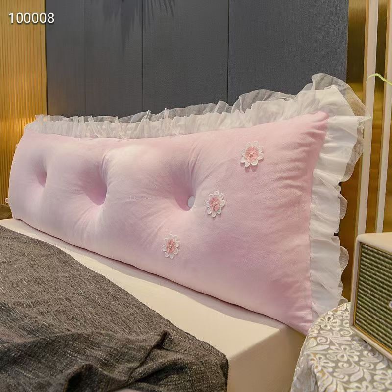 Gối Tựa Đầu Giường Hoa Nhí Có Đính Khuy