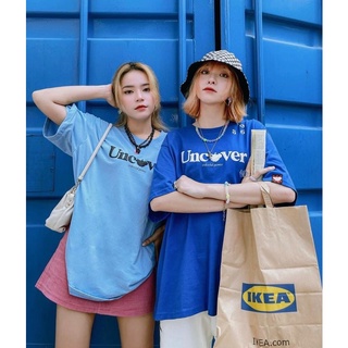 Áo unisex nam nữ tay lỡ chữ trắng Tee skate uncover 369 , tee basic v2