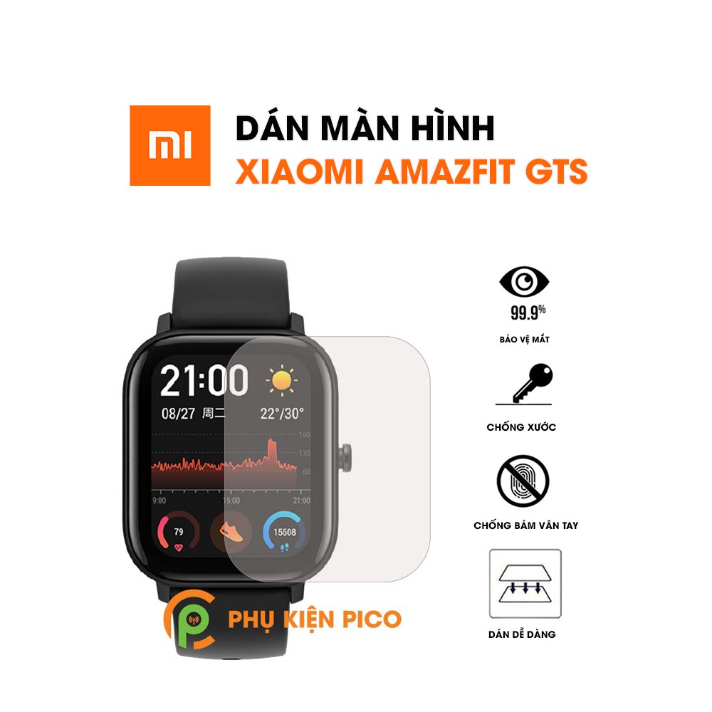 Dán màn hình Amazfit GTS trong suốt full màn hình đồng hồ - Dán dẻo đồng hồ Xiaomi Amazfit GTS full màn hình